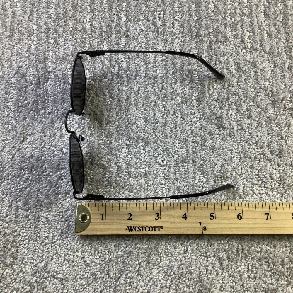 CIRCULR Hexagonal Matte Black Metal Sunglasses Cat 3 Lenses New